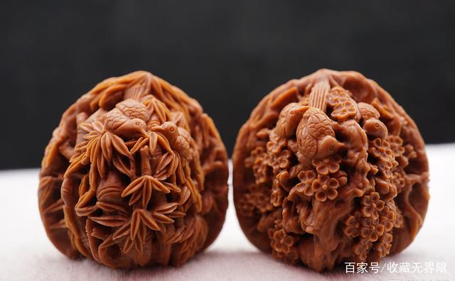 核桃雕刻，借自然進(jìn)行具體雕塑的藝術(shù)，集大千世界之妙，欣賞核雕