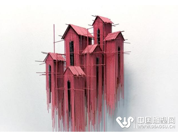 巴塞羅那藝術家大衛(wèi)莫雷諾用鋼絲創(chuàng)作的令人驚嘆的雕塑