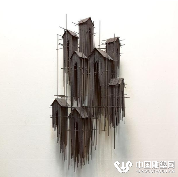 巴塞羅那藝術家大衛(wèi)莫雷諾用鋼絲創(chuàng)作的令人驚嘆的雕塑