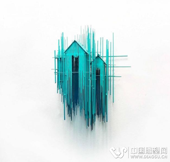 巴塞羅那藝術家大衛(wèi)莫雷諾用鋼絲創(chuàng)作的令人驚嘆的雕塑
