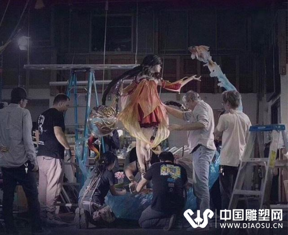 30名藝術大師打造2.49米大喬雕塑，700斤的大喬你們見過嗎？