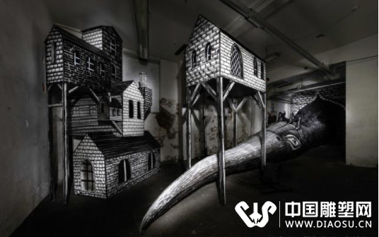 幾乎看不出破綻你以為這是畫(huà)？其實(shí)是雕塑