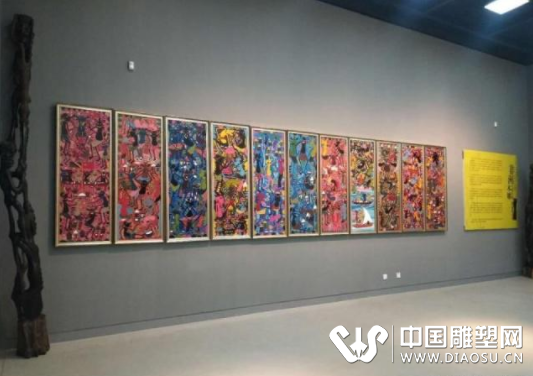 長春雕塑公園展覽雕刀、畫筆記錄下的多彩非洲